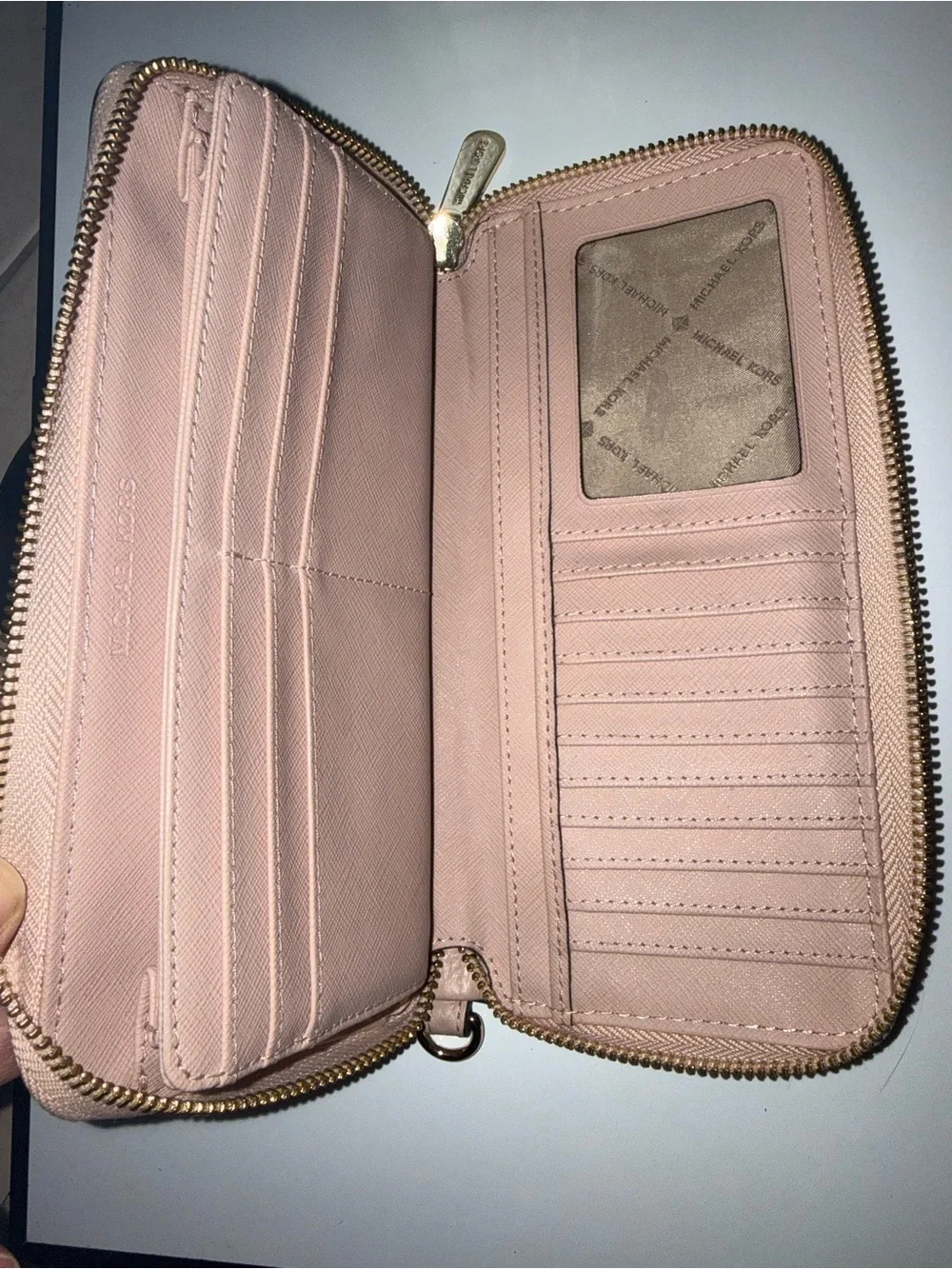 MICHAEL KORS Jet Set Travel Large Pebbled Leather Continental Wallet